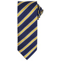 Marineblau-Gold - Front - Premier - Krawatte für Herren