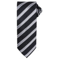 Schwarz-Dunkelgrau - Front - Premier - Krawatte für Herren
