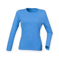 Heide Blau - Front - SF - "Feel Good" T-Shirt für Damen  Langärmlig