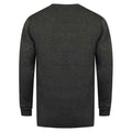 Grau meliert - Back - Henbury - Sweatshirt V-Ausschnitt für Herren