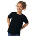 Schwarz - Front - Gildan - T-Shirt Schwere Qualität für Kinder