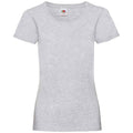 Grau meliert - Front - Fruit of the Loom - "Valueweight" T-Shirt für Damen