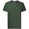 Flaschengrün - Front - Fruit of the Loom - "Super Premium" T-Shirt für Herren-Damen Unisex