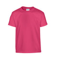 Leuchtend Rosa - Front - Gildan - T-Shirt Schwere Qualität für Kinder