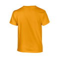 Gold - Back - Gildan - T-Shirt Schwere Qualität für Kinder