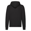 Schwarz - Back - Fruit of the Loom - Sweatshirt mit Kapuze für Herren-Damen Unisex