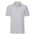 Grau meliert - Front - Fruit of the Loom - "Premium" Poloshirt für Herren