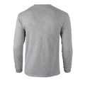 Grau - Back - Gildan - T-Shirt für Herren-Damen Unisex  Langärmlig