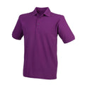 Magenta - Front - Henbury - Poloshirt Schwere Qualität für Herren