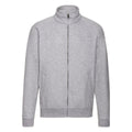 Grau meliert - Front - Fruit of the Loom - "Classic" Sweatjacke für Herren