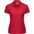 Rot - Front - Russell - "Classic" Poloshirt für Damen