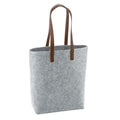 Grau meliert-Hellbraun - Front - Bagbase - Tragetasche "Premium", Filz