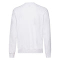 Weiß - Back - Fruit of the Loom - "Classic" Sweatshirt für Herren  Raglanärmel