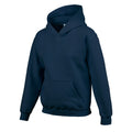 Marineblau - Side - Gildan - Sweatshirt mit Kapuze für Kinder