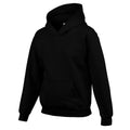 Schwarz - Side - Gildan - Sweatshirt mit Kapuze für Kinder