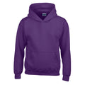 Violett - Front - Gildan - Sweatshirt mit Kapuze für Kinder