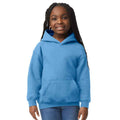 Carolina Blau - Front - Gildan - Sweatshirt mit Kapuze für Kinder