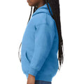 Carolina Blau - Side - Gildan - Sweatshirt mit Kapuze für Kinder