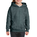 Grau meliert - Side - Gildan - Sweatshirt mit Kapuze für Kinder