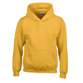 Gold - Front - Gildan - Sweatshirt mit Kapuze für Kinder