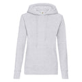 Grau meliert - Front - Fruit of the Loom - "Classic" Sweatshirt mit Kapuze für Damen