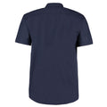 Dunkel-Marineblau - Back - Kustom Kit - "Business" Hemd für Herren  kurzärmlig