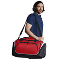 Rot-Schwarz-Weiß - Back - Quadra - Reisetasche "Pro Team"