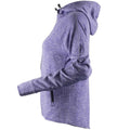 Violett meliert - Side - Tombo - Kapuzenpullover für Damen - Laufen