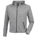 Grau meliert - Front - Tombo - Kapuzenpullover für Damen - Laufen