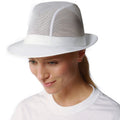 Weiß - Back - Dennys - Trilby-Hut für Herren-Damen Unisex