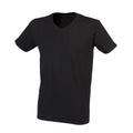 Schwarz - Front - SF Men - T-Shirt V-Ausschnitt für Herren
