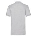 Grau meliert - Back - Fruit of the Loom - Poloshirt für Herren