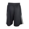 Schwarz-Weiß - Back - Spiro - Basketball-Shorts für Herren