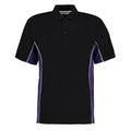 Schwarz-Violett - Front - GAMEGEAR - "Track" Poloshirt für Herren