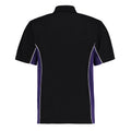 Schwarz-Violett - Back - GAMEGEAR - "Track" Poloshirt für Herren