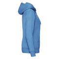 Azurblau - Side - Fruit of the Loom - Hoodie mit durchgehendem Reißverschluss für Damen