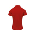 Rot - Back - Premier - Poloshirt für Damen