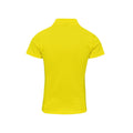 Gelb - Back - Premier - Poloshirt für Damen