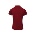Burgunderrot - Back - Premier - Poloshirt für Damen