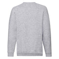 Grau meliert - Back - Fruit of the Loom - "Premium" Sweatshirt für Kinder  Raglanärmel