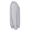 Grau meliert - Side - Fruit of the Loom - "Premium" Sweatshirt für Kinder  Raglanärmel