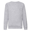 Grau meliert - Front - Fruit of the Loom - "Premium" Sweatshirt für Kinder  Raglanärmel