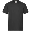 Schwarz - Front - Fruit of the Loom - T-Shirt für Herren-Damen Unisex