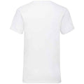 Weiß - Back - Fruit of the Loom - "Valueweight" T-Shirt V-Ausschnitt für Herren-Damen Unisex