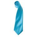 Türkis - Front - Premier - "Colours" Krawatte für Herren-Damen Unisex
