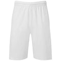 Weiß - Front - Fruit of the Loom - "Iconic 195" Shorts für Herren-Damen Unisex