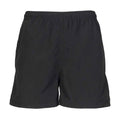 Schwarz - Front - Tombo - "Start Line" Shorts für Herren