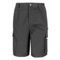 Schwarz - Front - WORK-GUARD by Result - "Action" Cargo-Shorts für Herren