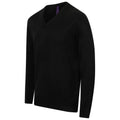 Schwarz - Lifestyle - Henbury - Sweatshirt V-Ausschnitt für Herren