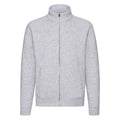 Grau meliert - Front - Fruit of the Loom - "Premium" Sweatshirt für Herren